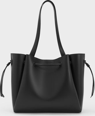 Charles & Keith Hanya Drawstring Tote Bag