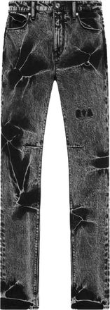 Rta Jeans Bryant I Flower Grey con lavaggio acido - Nero