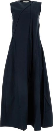 Co Stijlvolle Jurken - Dames - Maxi kleedjes - Blauw - XS - Katoen - Kleedjes