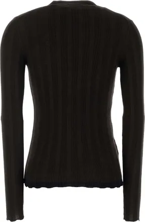 Prada Virgin Wool Blend Cardigan - Brown