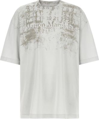 Maison Margiela Grey Graphic Crew Neck T-Shirt