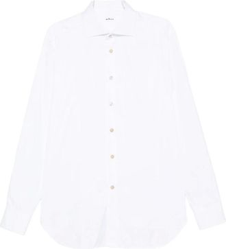 Kiton Overhemden, Heren, Wit, 5Xl, Casual Shirt
