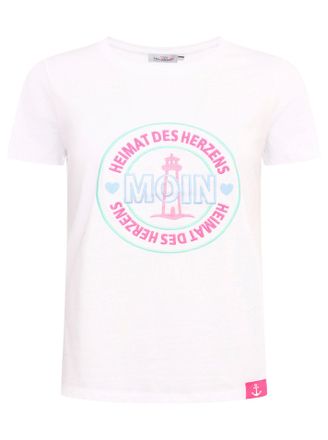 Zwillingsherz T-Shirt ZWILLINGSHERZ Heimat des Herzens, Damen, Gr. XXL, weiss (wei&szlig;), Web, Obermaterial: 92% Baumwolle, 8% Elasthan, normal normal, Rundhals, eingef