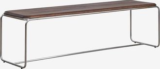 Sklum Banco 160 Cm En Madera De Acacia Y Acero Inoxidable Altrex Sklum