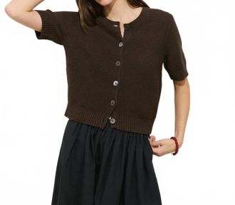 Alex Mill Elle Cardigan In Brown