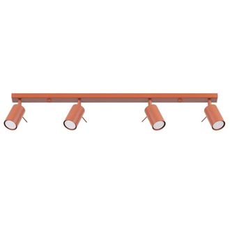 Wonderlamp L&aacute;mpara de techo rojo con 4 focos orientables 80cm