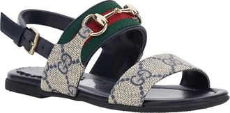 Gucci Boys Sandals, Plastic Upper, Blue Polyurethane