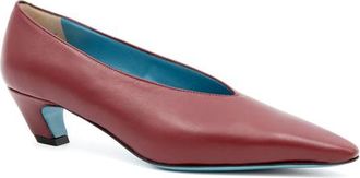 Valentina Rangoni Vespero Choked Vamp Pump in Burgundy at Nordstrom, Size 7