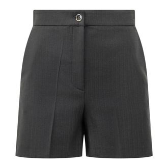 Pinko Solanum Shorts Lana - Dames - Korte Broeken - Grijs - S - Korte Broeken
