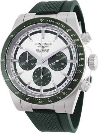 Longines Chronograph Quartz Silver Dial Watch L3.835.4.02.9