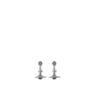 Vivienne Westwood New Petite Orb Oorbellen - Dames - Accessoires - Grijs - Maat: ONE Size