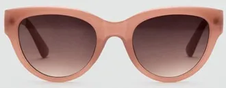 Mango Occhiali da sole cat-eye rosa pastello - Donna - Taglia unica - MANGO