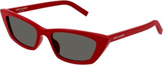 Saint Laurent Zonnebrillen - Dames - Zonnebrillen - Rood - 52 MM - Accessoires