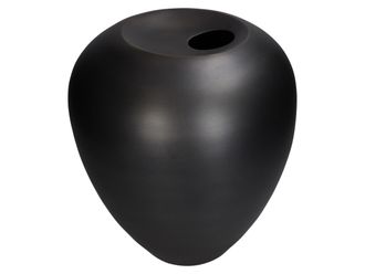 Schubiger M&ouml;bel Vase Aluminium Grau H: 30 cm