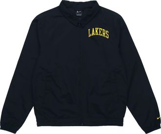 Nike Los Angeles Lakers NBA Lightweight lapel Zipper Long Sleeves Logo Jacket Black CN0765-010