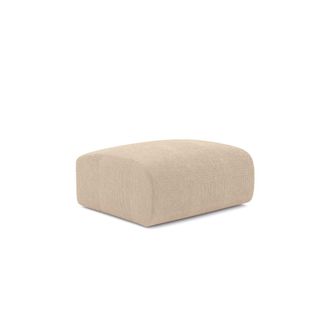 Sia Home Puf terciopelo de pana beige