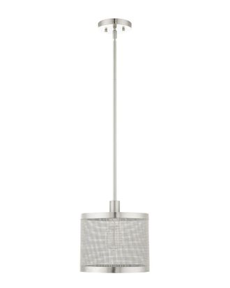 Livex Lighting 1-Light Brushed Nickel Pendant