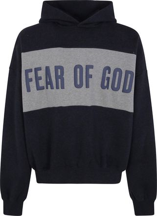 Fear of God Sweater Cropped Relaxed Panelled Hoodie