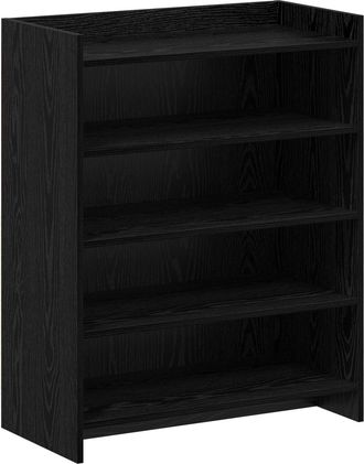 vidaXL Armario Zapatero Roble Negro 73,5 X 36 X 92 Cm Vidaxl