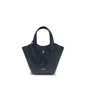 Giorgio Armani Blue Calf Leather Bos Taurus Womens Handbag