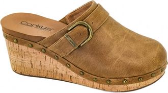 Corkys Footwear Womens Who Knew Wedge Clogs In Tan