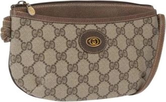 Gucci Pre-owned Plastic Cross Body Bag - Dames - Vintage Schoudertas - Beige - ONE Size - Vintage