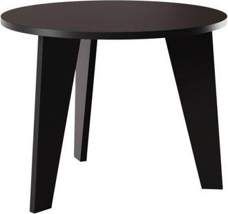OEM Mesa Redonda Rose &Oslash;90 Cm Para Cocina, Sal&oacute;n, Comedor Negro
