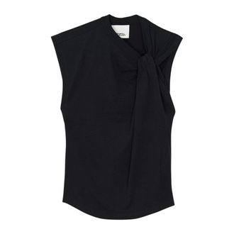 Isabel Marant Sleeveless Tops, female, Black, Size: XS Nayda Tee