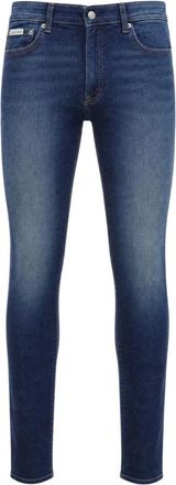 Calvin Klein Jeans Skinny Jeans - Heren - Slim Fit Jeans - Blauw - W33 L32 - Katoen - Jeans