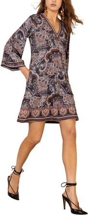 Hale Bob Hale Bob Laylah 3/4 Sleeve Mini Dress