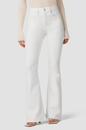 Hudson Holly Flare Petite in White at Nordstrom, Size 31P