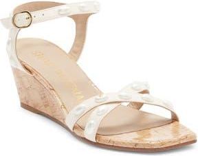 Stuart Weitzman Pearlita 50 Wedge Sandal in Seashell at Nordstrom Rack, Size 9.5