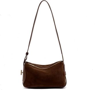 Generic Handbags Female Crossbody Bags Shoulder Bag Women Fashion Cowhide Leather(Coffee)