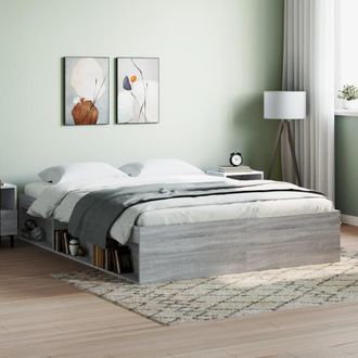 Berkfield Home Bed Frame Grey Sonoma 160x200 cm