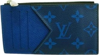 Louis Vuitton Pre-owned Coin Purse - Heren - Pre-owned - Blauw - Maat: ONE Size