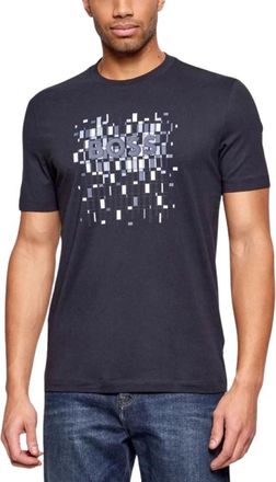 HUGO BOSS Tops > T-shirts - Heren - T-shirts - Blauw - XL - Tops