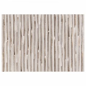 Oviala Alfombra rectangular con dise&ntilde;o de patchwork con efecto piel de vaca