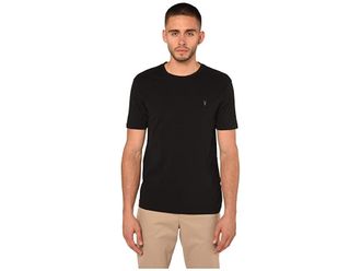AllSaints Brace Tonic Crew T-Shirts Mens Clothing Jet Black : 2XL, Cotton