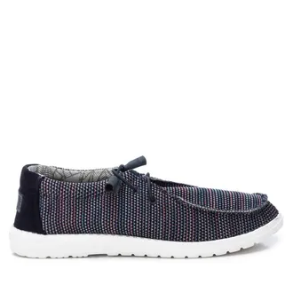 Xti Mens Canvas Lace-Up Loafers - Navy 170629
