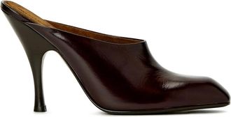 Khaite 100 mm Colt muiltjes met vierkante neus en hak - Rood