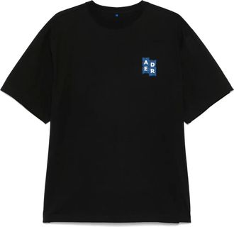 Ader Error logo-print T-shirt - unisex - Cotton/Polyester - M - Black