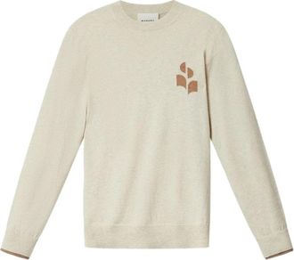 Isabel Marant Antea Sweater - Heren - Ronde hals truien - Grijs - L - Katoen - Truien & Vesten