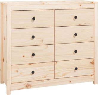 vidaXL Side Cabinet 100x40x90 cm Solid Wood Pine Vidaxl