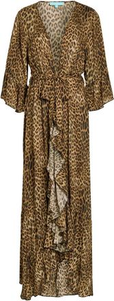 Melissa Odabash Manon Leopard-print Woven Cover-up Robe - S (UK8-10 / S)
