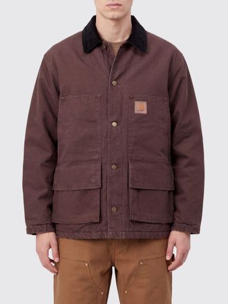 Carhartt Work in Progress Giacca a camicia in tela di cotone con colletto in velluto