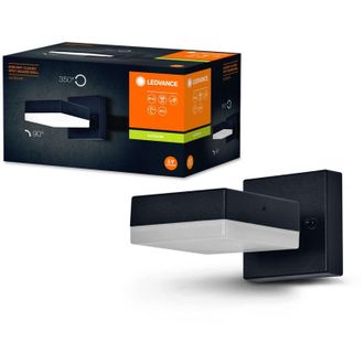 Ledvance Endura Classic Spot Square Au&szlig;en-Wandleuchte, schwarz, mit GX53 Sockel (max 12W) f&uuml;r einen einfachen Austausch des Leuchtmittels, ausrichtbarer