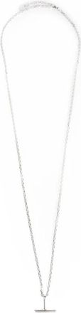 Tom Ford Necklaces, male, Gray, ONE SIZE, Sterling Silver T Necklace