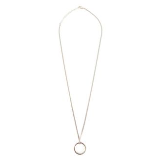 Maison Margiela Logo Ring Pendant Necklace