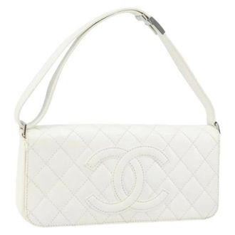 Chanel Pre-owned Shoulder Bags, female, White, Size: ONE SIZE Pre-owned Vintage Shoulder Bag
