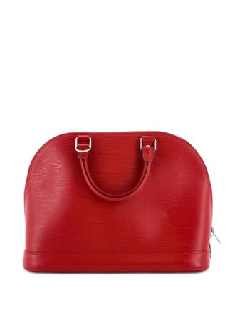 Louis Vuitton Borsa a mano Alma PM in pelle &Eacute;pi con tracolla - Rosso